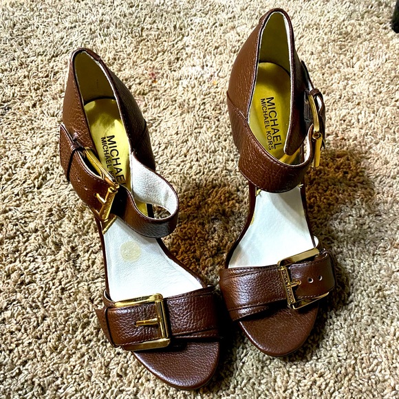 Michael Kors Shoes - Michael Kors Faith Ankle Strap Dress Sandals 8.5M